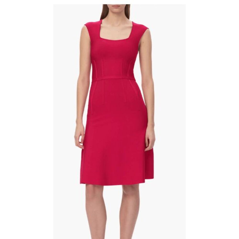 Herve Leger- The Beatrice Dress- Large, HIBISCUS